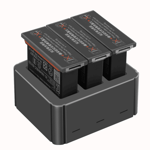 Boîte de chargement de batterie au Lithium 3 en 1 pour DJI Osmo, accessoires de caméra de sport, boîte de chargement USB, Port de charge rapide intelligent de Type c ► Photo 1/6
