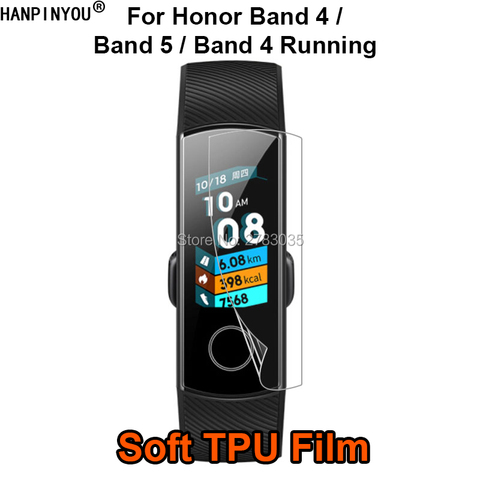 Pour Huawei Honor Band 4/4 Running/Band 5 sport montre intelligente bracelet souple film en polyuréthane thermoplastique protecteur d'écran (pas de verre trempé) ► Photo 1/6