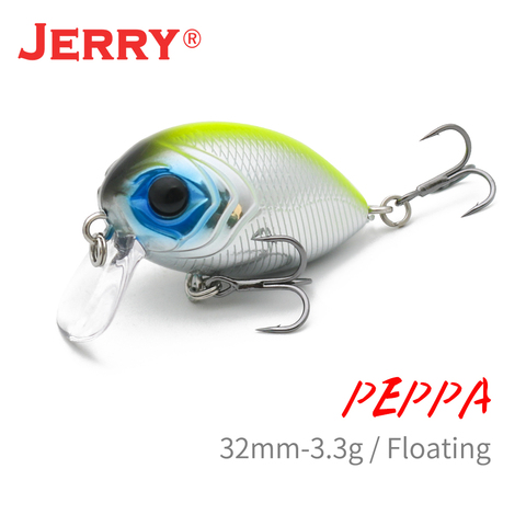 Jerry 1 pc 32mm ultra-léger de pêche leurres micro wobble leurres pêche à la truite leurres crankbait dur appât d'eau douce appât BKK crochet ► Photo 1/6