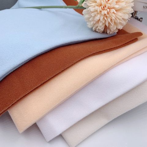 45x45cm 20Colors Cheapest Polyester Loop Fleece Fabric Tricot Velvet Brushed Fabrics for Patchwork Sew Doll Stuffed Toys Cloth ► Photo 1/6