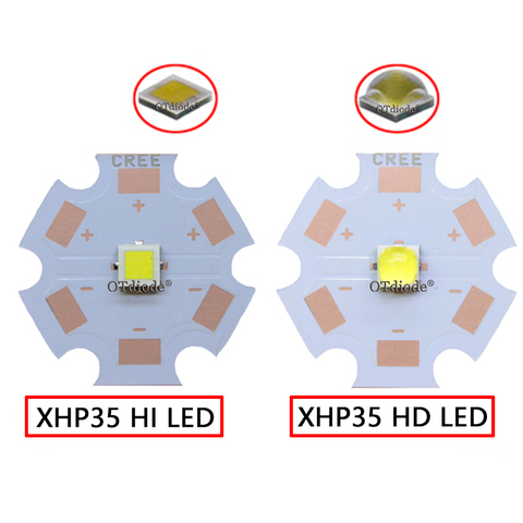 Puce Diode LED CREE 12V XHP35 HD, 1 à 10 pièces, blanc froid neutre blanc chaud, pièce de lampe de poche, projecteur à monter soi-même ► Photo 1/6