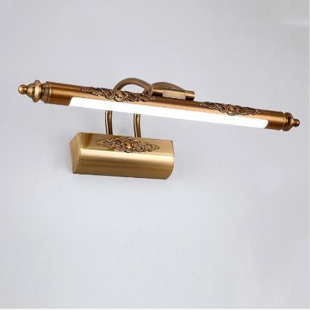 Rétro cosmétique miroir lampe 500mm 8W LED européenne maquillage lumière vanité salle de bain appliques murales Bronze armoire éclairage décoration ► Photo 1/6