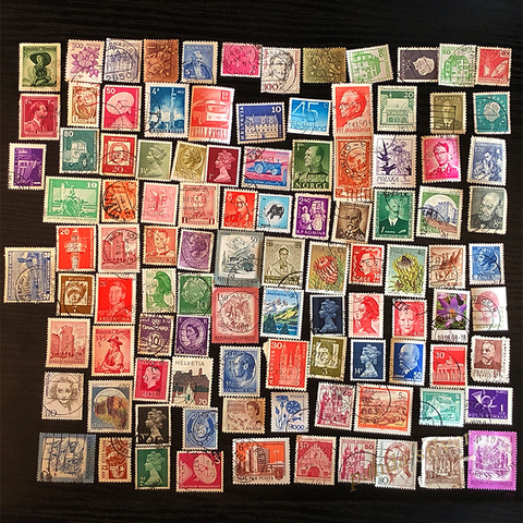 Timbres-poste du monde 100 / 200 pièces | Ensemble différent de timbres-poste du monde, Collection de bon état ► Photo 1/6