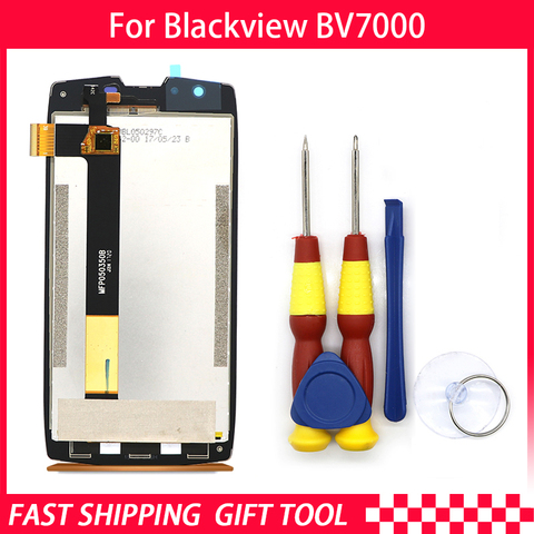 100% Original Blackview BV7000 BV7000 pro écran LCD + écran tactile assemblée pour Blackview BV7000 BV7000pro outils + 3M adhésif ► Photo 1/6