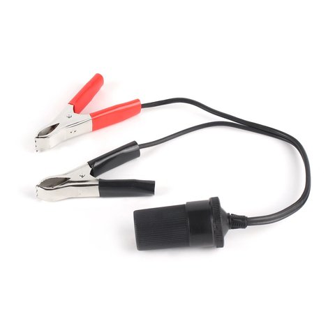 Universel 12V voiture auxiliaire allume-cigare prise connecteur batterie Crocodile Clips adaptateur secteur rallonge ► Photo 1/6