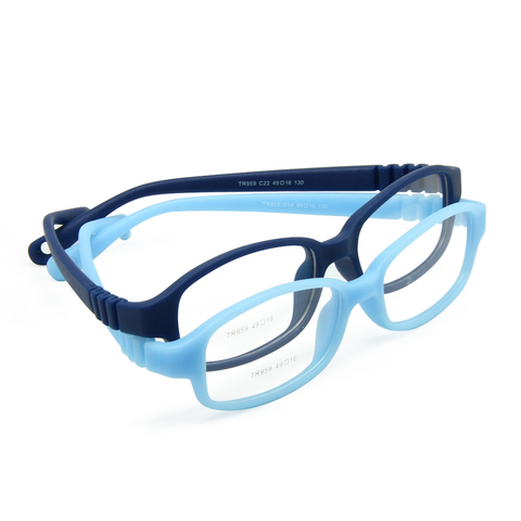 Lunettes optiques pour enfants, monture avec sangle, taille 49, sans vis, Flexible, pour filles et garçons, une pièce, avec cordon ► Photo 1/6