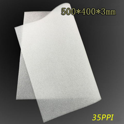 Coque en éponge blanche pour ordinateur, 400x500x3mm/5mm, pour ventilateur, filtre anti-poussière, châssis, 35ppi ► Photo 1/4