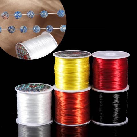 393 pouce/rouleau forte élastique cristal perles cordon 1mm pour Bracelets extensible fil chaîne collier bijoux à bricoler soi-même faisant des cordes ligne ► Photo 1/6