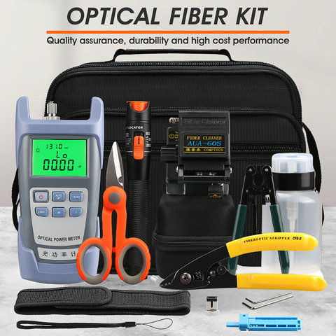 Kit d'outils pour fibre optique FTTH 16 pièces/ensemble, cliveuse de fibre optique, compteur de puissance ► Photo 1/6