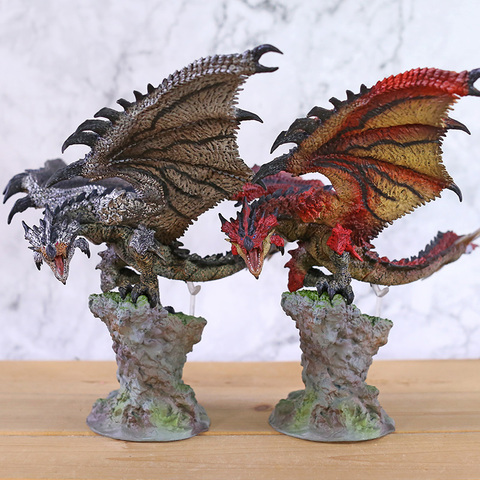 Monstre chasseur monde argent rouge azur Rathalos Liolaeus Statue PVC Figure à collectionner modèle Brinquedo jouet ► Photo 1/1