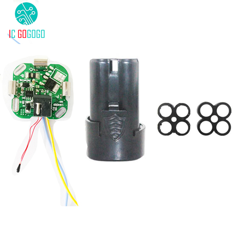 4S 16.8V DC outils électriques main perceuse au Lithium puissance Li-ion batterie Protection carte BMS Circuit 18650 4 paquets boîtier coque support ► Photo 1/2