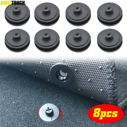 Pinces de fixation universelles pour tapis de voiture, 8 pièces, supports de fixation pour tapis de voiture, boucles, fixation antidérapante ► Photo 1/6