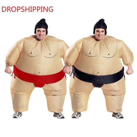 Costume gonflable Sumo Cosplay pour adultes, 2 couleurs, Costume d'halloween pour hommes et femmes, Performance à la mode, livraison directe ► Photo 1/4