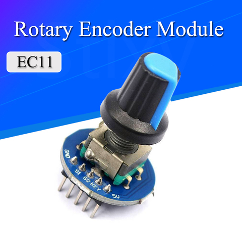 Module codeur rotatif pour Arduino brique capteur développement rond Audio rotatif potentiomètre bouton capuchon EC11 avec interrupteur ► Photo 1/6