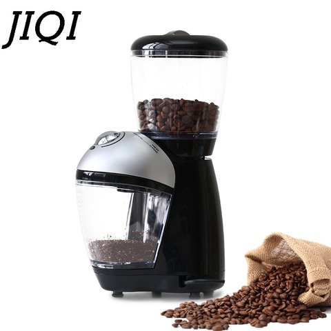 JIQI-broyeur à café professionnel 220V, Machine de broyage électrique pour usage domestique, équipement pour épices, céréales, grains, grains, prise ue ► Photo 1/2