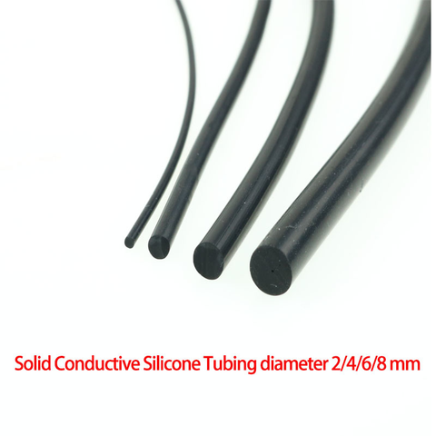 Conducteur solide Tube En Caoutchouc De Silicone DIZAINES/ESTIM/E-STIM Machine 2/4/6/8mm OD ► Photo 1/6