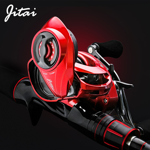 Jitai RS-3 moulinet de pêche Baitcasting aile de goéland 7.3:1 haute vitesse 19 LB Max glisser ultra-léger bobine de carpe coulée bobine de pêche ► Photo 1/6