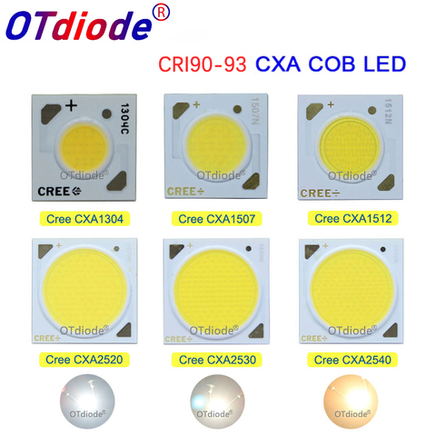 Puce Diode LED COB, Cree High CRI 90-93 CXA1304 CXA1507 CXA1816 CXA2520 CXA2530 CXA2540 2700K 3000K 3500K CRI90, 5 pièces/lot ► Photo 1/6