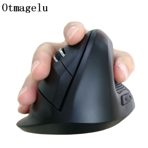 Souris ergonomique sans fil pour ordinateur portable, souris optique 800/1200/1600 DPI, Protection du poignet, pour ordinateur portable ► Photo 1/6