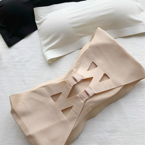 Nouveau une pièce sans couture bustiers femmes Invisible soutien-gorge intimes Bustier Bandeau respirant enveloppé poitrine sous-vêtements ► Photo 1/6