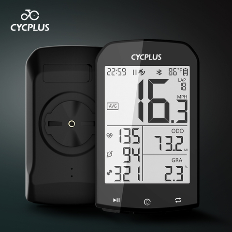 CYCPLUS – compteur de vélo sans fil M1, GPS, ordinateur, compteur de vitesse, BLE 4.0 ANT +, odomètre étanche, accessoires de bicyclette ► Photo 1/6