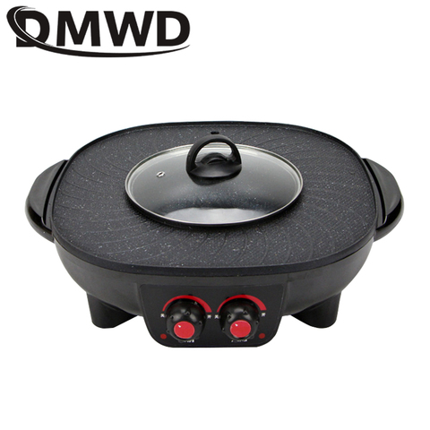 DMWD-Barbecue électrique sans fumée, appareil de cuisson pour Barbecue, multifonction coréen, marmite chaude d'intérieur, ue ► Photo 1/3