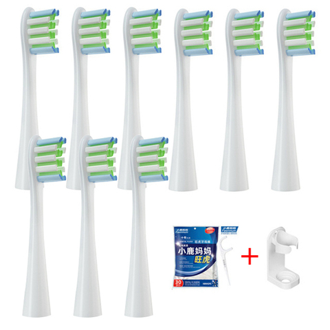 Têtes de brosse de rechange pour Oclean X/ X PRO/ Z1/ F1/ One/ Air 2 /SE, brosse à dents électrique sonique, buses à poils souples DuPont, 9 pièces ► Photo 1/6