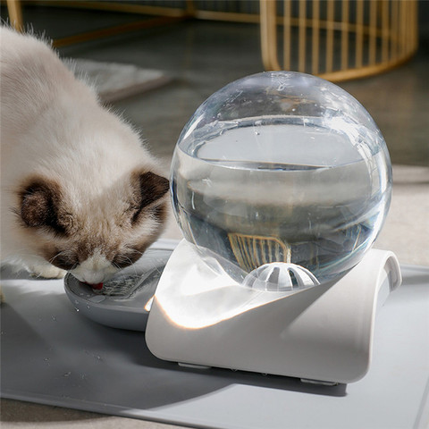 2.8L fontaine bulle automatique chat distributeur d'eau bol à boire pour animaux de compagnie distributeur d'eau grand chat buveur pas d'électricité ► Photo 1/6