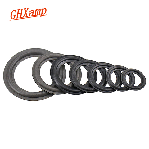 GHXAMP – anneau de réparation en mousse pour haut-parleur, 2.5, 3.5, 4, 6.5 pouces, Suspension, Surround, pliable, gamme complète, remplacement de haut-parleur de subwoofer, 2 pièces ► Photo 1/6