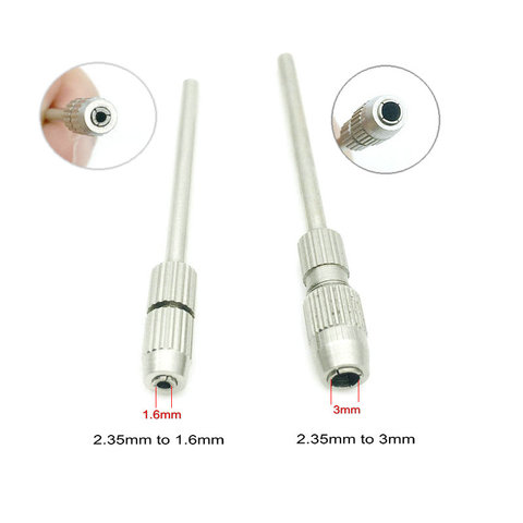 Adaptateur de fraise pour perceuse dentaire, convertisseur de 2.35mm à 1.6mm / 2.35mm à 3mm, polisseuse à tige pour laboratoire dentaire, 1 pièce ► Photo 1/5