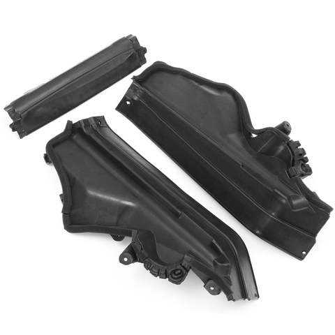 Voiture 3x moteur compartiment supérieur panneau de séparation en plastique noir pour BMW X5 X6 E70 51717169419, 51717169420, 51717169421 ► Photo 1/6