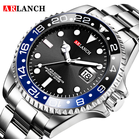 Nouvelle marque de luxe chaude mode hommes montres à Quartz en acier lumineux étanche hommes montres de sport Relogio Masculino montres ► Photo 1/6