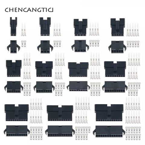 10/20 ensembles SM 2/3/4/5/6/7/8/9/10/11/12 broches 2.54 pas femelle mâle connecteurs de fil boîtier avec bornes SM-2P SM-2R JST SM2.54 ► Photo 1/3