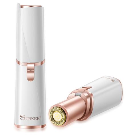 Surker Mini épilateur à sourcils électrique professionnel rouge à lèvres épilateur indolore épilation du visage Portable rasoir pour les femmes ► Photo 1/6