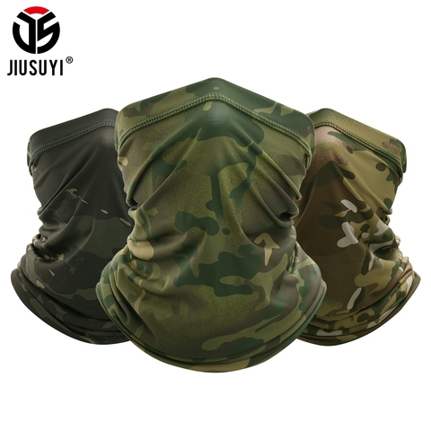 Militaire tactique Bandana été visage foulards tubulaire tête masque Scraf camouflage Anti-UV coupe-vent doux cou guêtre couverture hommes femmes ► Photo 1/6