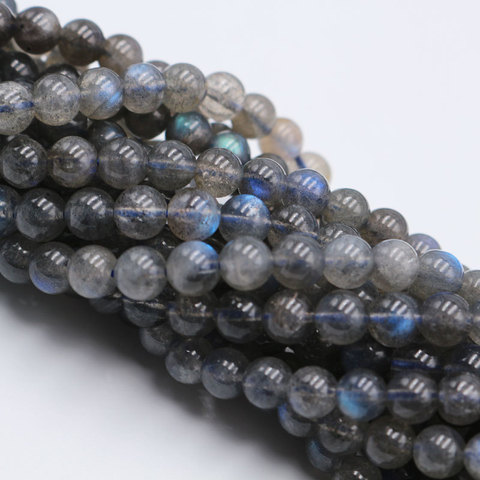 AAAAA – perles rondes en pierre Labradorite, pour la fabrication de bracelets, bijoux, accessoires, 4/6/8/10 MM ► Photo 1/5