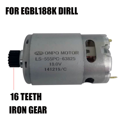 Perceuse sans code pour tournevis électrique EGBL188K, moteur LS-555PC-63825 à 16 dents de B & D Impact, accessoires ► Photo 1/6