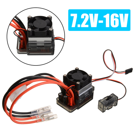 Contrôleur de vitesse pour ventilateur électrique 7.2V-16V 320a, haute tension ESC, ensemble de contrôle de vitesse brossé pour voiture RC accessoires de camion ► Photo 1/6