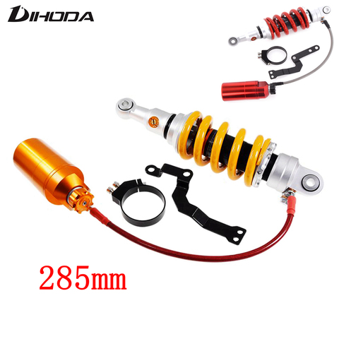 Universel 285mm / 320mm moto arrière amortissement ajuster amortisseur pour Honda Yamaha Kawasaki Suzuki CBF 190R suspension arrière ► Photo 1/6