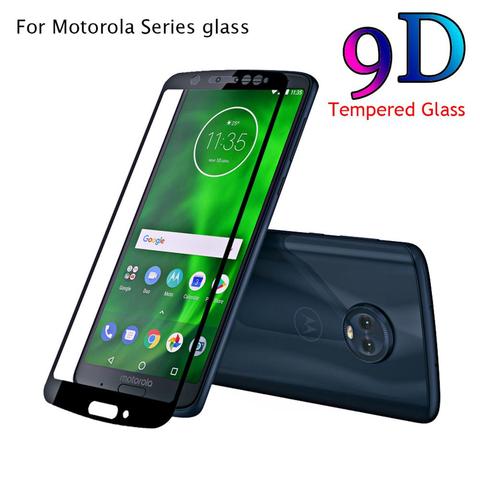 Protecteur d'écran pour Motorola, couverture complète en verre trempé 9D pour Moto E5 G5 Play G5S G6 Plus X4 X5 ► Photo 1/6