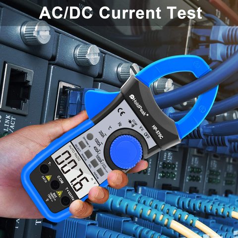 Multimètre à pince à comptage automatique, 4000 points, avec tension et courant AC/DC, résistance, capacité, fréquence, Diode, Test Hz ► Photo 1/6