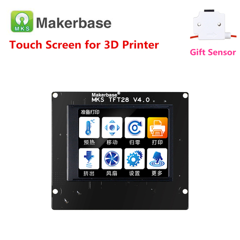 Éléments d'impression 3d MKS TFT28 V4.0 écran tactile Rep Rap panneau de contrôleur affichage coloré SainSmart écran d'éclaboussure moniteur lcd ► Photo 1/4