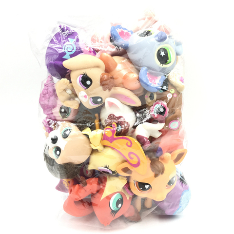 LPS chat 10 pièces/lot Mini Pet Shop jouets mignons Stands chat chien Rare ancienne Figure originale Collection d'animaux chaton Collie épagneul ► Photo 1/5