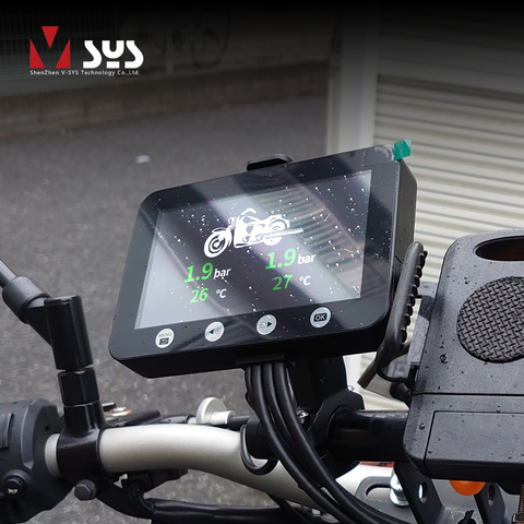 VSYS F4.5 4.5 ''LCD Moto DVR Moto enregistreur avec TPMS jauge intelligente double 1080P SONY IMX307 Starvis WiFi étanche ► Photo 1/6