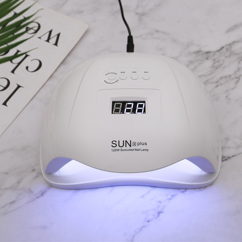 SUN X Plus – lampe à ongles LED UV 120W, 36 pièces, sèche-ongles, sèche-ongles, capteur automatique, outils de manucure ► Photo 1/6