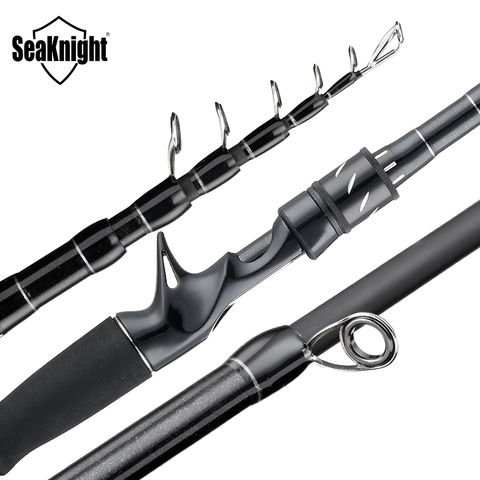 SeaKnight Sange II 2.1M 2.4M canne en carbone télescopique leurre canne à pêche coulée tige de filature canne de voyage 7-25g 10-30g pêche M MH ► Photo 1/6