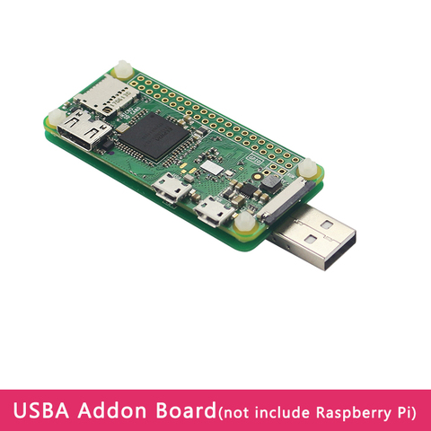 Tableau d'extension Addon USB framboise Pi zéro USBA ajouter sur panneau d'extension avec boîtier en acrylique pour framboise Pi zéro W WH 1.3 ► Photo 1/6