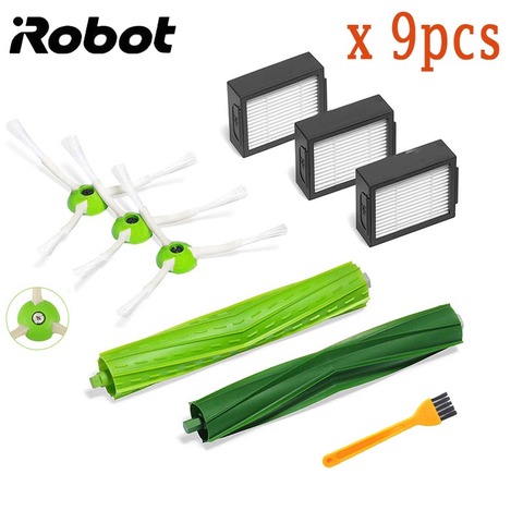 Pièces de rechange de haute qualité pour aspirateur Robot iRobot iRobot Roomba séries i7, E5, E6, avec filtre Hepa, brosse latérale, rouleau ► Photo 1/5