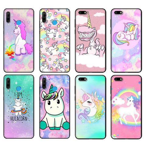 Coque noire en tpu pour Huawei, compatible modèles Honor 20 Lite, 10, 10i, 20S, 30S, 7A 5.45, 7s, 7C, 5.7 ► Photo 1/1