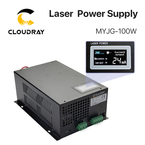 Alimentation d'énergie de Laser de CO2 de Cloudray 80-100W pour la catégorie de MYJG-100W de découpeuse de gravure de Laser de CO2 ► Photo 1/6